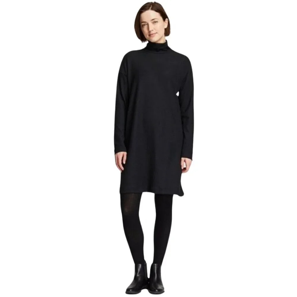 Uniqlo Womens Size Xsmall Soft Knit Mock Neck Sweater Dress - Picture 1 of 16